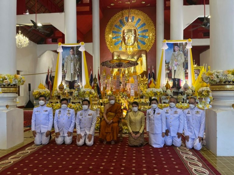 ร่วมพิธีทอดผ้าป่าสมทบทุนโครงการทุนเล่าเรียนหลวงสำหรับพระสงฆ์ไทย จังหวัดเชียงใหม่ ประจำปี ๒๕๖๕