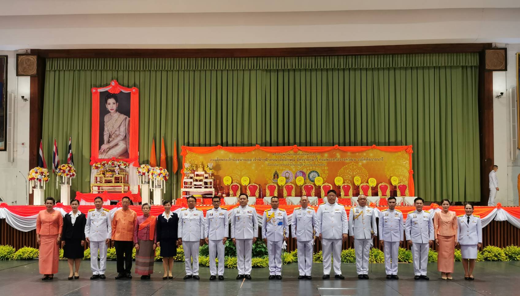 ร่วมพิธีเจริญพระพุทธมนต์เฉลิมพระเกียรติสมเด็จเจ้าฟ้าฯ กรมพระศรีสวางควัฒน วรขัตติยราชนารี เนื่องในโอกาสวันคล้ายวันประสูติ ๔ กรกฎาคม ๒๕๖๖